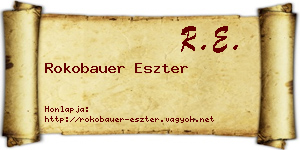 Rokobauer Eszter névjegykártya